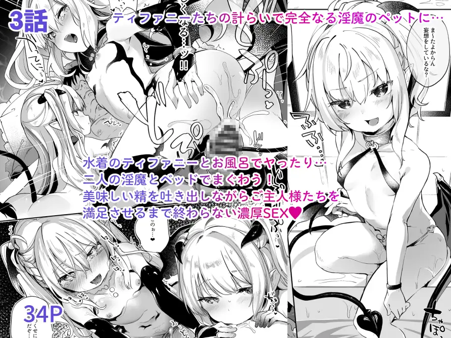 つるぺたサキュバスに搾精される漫画